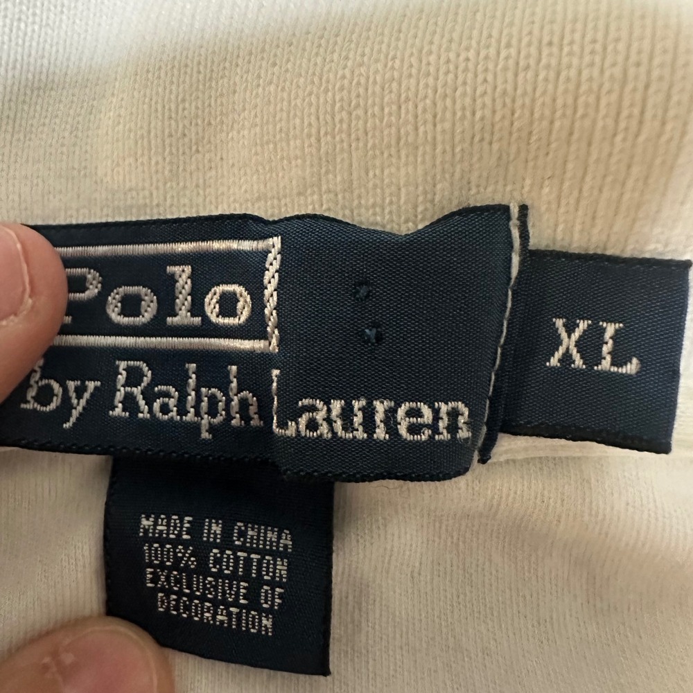 Polo Ralph Lauren Mens XL White Short Sleeve Cotton Pony Logo Polo Shirt - Picture 4 of 6